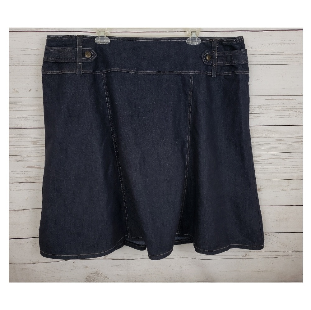 Cato plus size knee length denim skirt